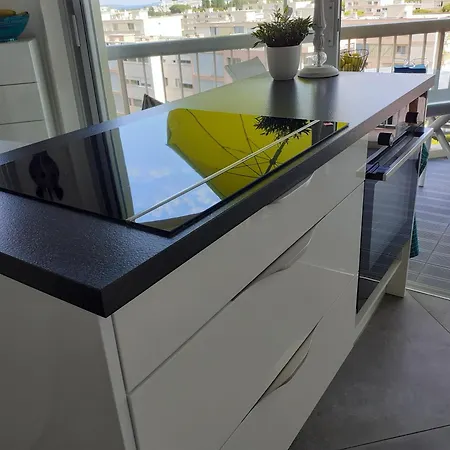 Studio Climatise Avec Petite Vue Mer Appartement